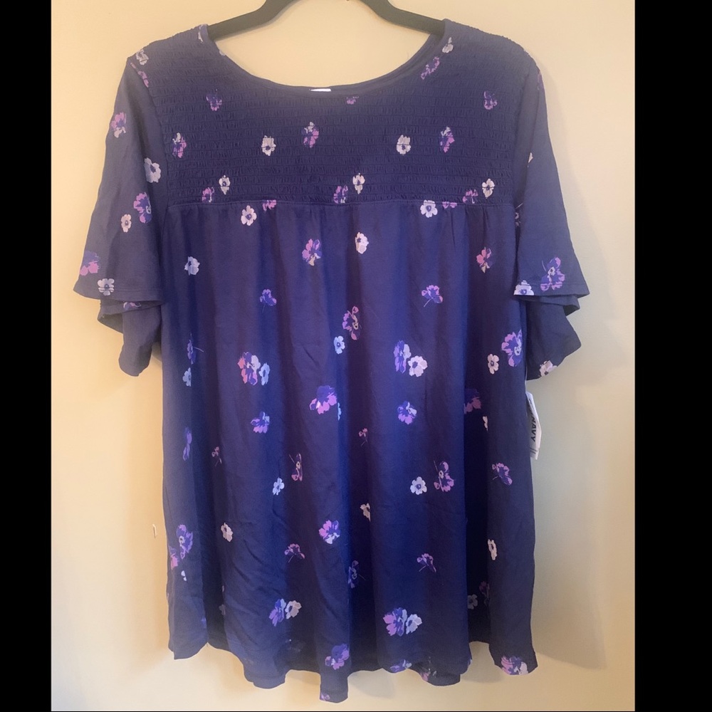 Floral Smocked Blouse from Old Navy. XL